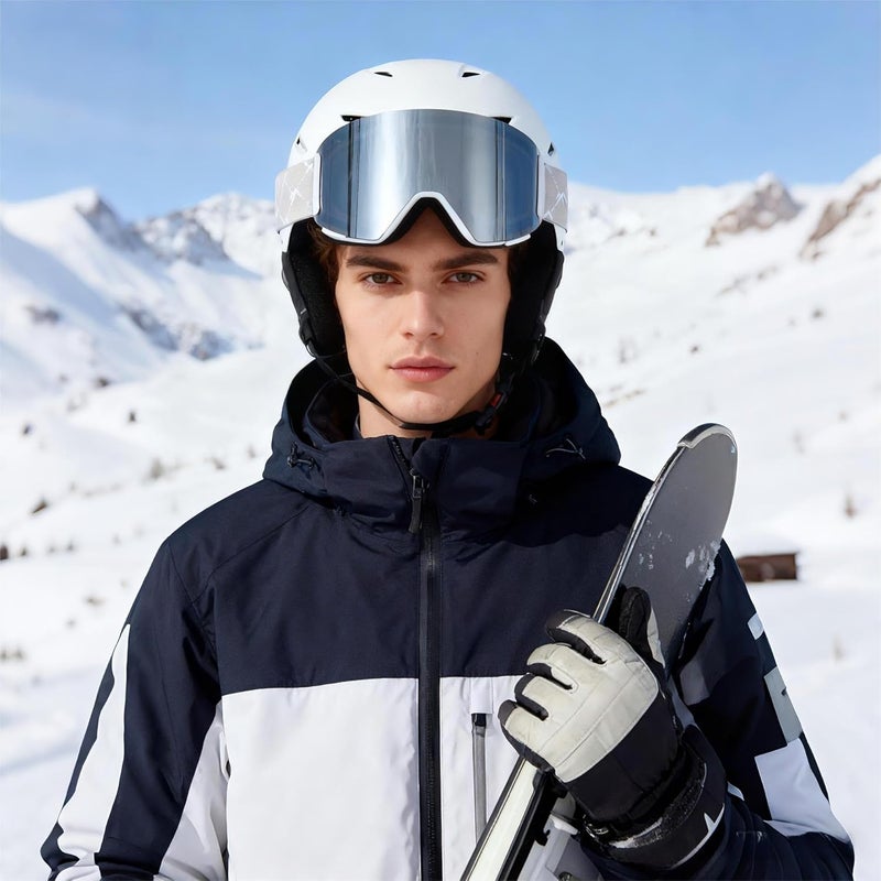 MXJ Gear Ski Goggles OTG for Women Men Adult Youth,YH693C Magnetic Snowboard Goggles,Winter Snow Goggles for Skiing Skating - Image 2